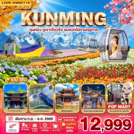 ทัวร์จีน ภูเขาหิมะเจี่ยวจื่อ (Jiaozi Snow Mountain) ㆍ สวนผลไม้ตามฤดูกาล (Seasonal Fruit Orchard) ㆍ สวนน้ำตกคุนหมิง (Kunming Waterfall Park) ㆍ ตำหนักทองจินเตี้ยน (Golden Temple) ㆍ ประตูม้าทองไก่หยก (Golden Horse and Jade Rooster Archway) ㆍ ถนนคนเดินหนานผิงเจีย (Nanping Pedestrian Street) ㆍ สวนดอกไม้ตามฤดูกาล (Seasonal Flower Garden) ㆍ ทะเลสาบเตียนฉือ (Dianchi Lake) ㆍ วัดหยวนทง (Yuantong Temple) #เที่ยวเต็มไม่มีวันอิสระ #ไหว้พระ