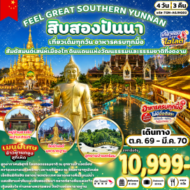 ทัวร์จีน ตลาดกลางคืนริมแม่น้ำ (Riverside Night Market) ㆍ อุทยานป่าเขตร้อนสิบสองปันนา (Xishuangbanna Tropical Rainforest Park) ㆍ วัดมหาธาตุเมิงเล่อ (Menghun Bai Ta Temple) ㆍ ตลาดกลางคืนแสงดาว (Star Light Night Market) ㆍ ตลาดเช้าหม่านหนงเฟิง (Man Nong Feng Morning Market) ㆍ หมู่บ้านชาวไทหม่านเฮ่อน่า (Man Hena Dai Village) ㆍ ตลาดน้ำหกประเทศ (Six Nations Water Market) ㆍ วัดป่าเชต์มหาราชฐาน (Wat Pa Chet Maharaj) #เที่ยวเต็มไม่มีวันอิสระ