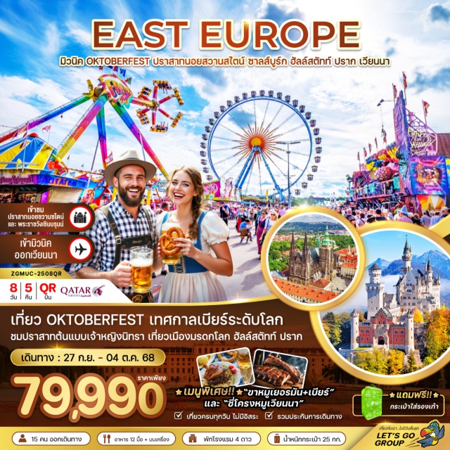 ปราสาทนอย ฮัลล์สตัทท์ เวียนนา เที่ยว OKTOBERFEST เทศกาลเบียร์ระดับโลก ชมปราสาทต้นแบบเจ้าหญิงนิทรา เที่ยวเมืองมรดกโลก ฮัลล์สตัทท์