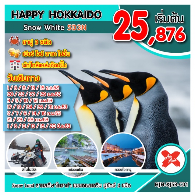 ฮอกไกโด คลองโอตารุ สวนสัตว์อาซาฮิยาม่า พิพิธภัณฑ์กล่องดนตรี 