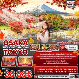 ทัวร์ญี่ปุ่น ย่านชินไซบาชิ (Shinsaibashi) ㆍ ป้ายไฟกูลิโกะ (Glico Sign) ㆍ ศาลเจ้าชิโมงาโมะ (Shimogamo Shrine) ㆍ งานไฟนาบานะโนะซาโตะ (Nabana no Sato Winter Illumination) ㆍ สวนโอบาระฟุเรไอ (Obara Fureai Park) ㆍ หุบเขาโครันเค (Korankei Gorge) ㆍ ศาลเจ้าฟูจิซังเซนเงน (Fujisan Sengen Shrine) ㆍ อุโมงค์เมเปิ้ล (Momiji Corridor) ㆍ ย่านชินจูกุ (Shinjuku) #มีวันอิสระ