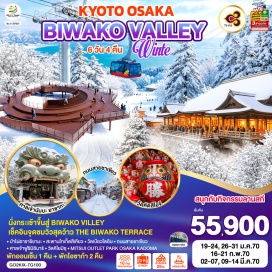 ทัวร์ญี่ปุ่น ป่าไผ่อาราชิยามะ (Arashiyama Bamboo Grove)ㆍสะพานโทเก็ตสึเคียว (Togetsukyo Bridge)ㆍบิวะโกะ วัลเลย์ (Biwako Valley)ㆍเดอะ บิวะโกะ เทอร์เรส (The Biwako Terrace)ㆍทะเลสาบบิวะ (Lake Biwa)ㆍศาลเจ้าชิราฮิเงะ (Shirahige Shrine)ㆍวัดเบียวโดอิน (Byodoin Temple)ㆍถนนสายชาเขียว (Green Tea Street)ㆍศาลเจ้าฟูชิมิอินาริ (Fushimi Inari Shrine)ㆍวัดคิโยมิซุ (Kiyomizu-dera)ㆍวัดคัตสึโอจิ (Katsuoji Temple)ㆍศาลเจ้านัมบะ ยาซากะ (Namba Yasaka Shrine)ㆍตลาดปลาคุโรมง (Kuromon Market)  #มีวันอิสระ