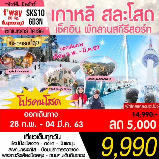 โซล เกาะนามิ สะพานกระจก สวนสนุกเอเวอร์แลนด์ 