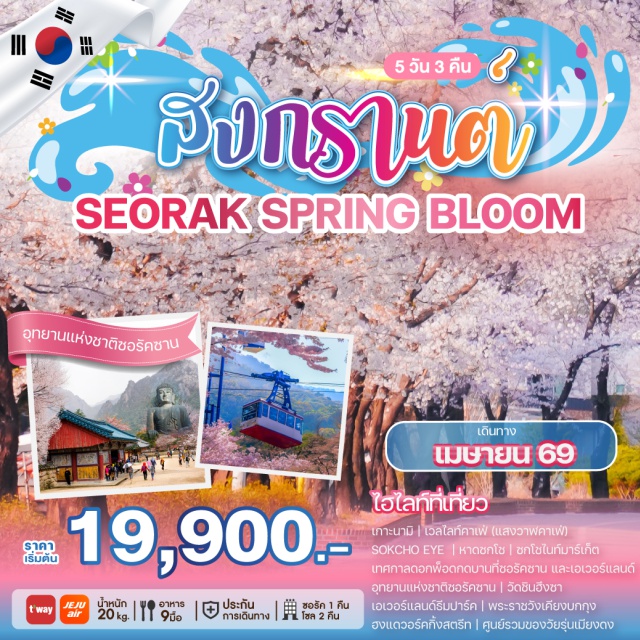 นามิ ซอรัคซาน เอเวอร์แลนด์ เกาะนามิ (Nami Island) ㆍ อุทยานแห่งชาติซอรัคซาน (Seoraksan National Park) ㆍ เอเวอร์แลนด์ (Everland Theme Park) ㆍ พระราชวังเคียงบกกุง (Gyeongbokgung Palace) ㆍ ฮงแด (Hongdae Street) #เที่ยวเต็มไม่มีวันอิสระ #ไหว้พระ