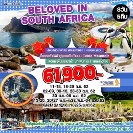 ทัวร์แอฟริกาใต้ ส่องสัตว์ซาฟารี| โจฮันเนสเบิร์ก | เคปทาวน์ | Table Mountain | ชมฝูงนกเพนกวิน| แหลมกู๊ดโฮป |ลิ้มรสบาร์บีคิวเนื้อสัตว์ และ พักโรงแรมระดับ 5 ดาว THE PALACE OF THE LOST CITY