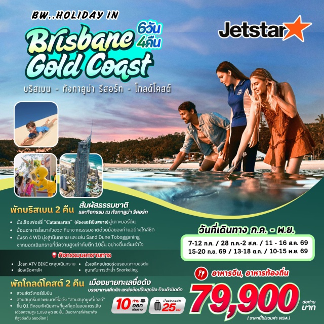 บริสเบน ทังกาลูมา โกลด์โคสต์ ควีนส์สตรีทมอลล์ (Queen Street Mall) ㆍ เซาท์แบงค์พาร์คแลนด์ (South Bank Parklands) ㆍ ทังกาลูมา รีสอร์ท ป้อนโลมา (Tangalooma Dolphin Feeding) ㆍ มูฟวี่เวิลด์ (Movie World) ㆍ สกายพอยท์ ออบเซอร์เวชั่นเด็ค (SkyPoint Observation Deck) #เที่ยวเต็มไม่มีวันอิสระ